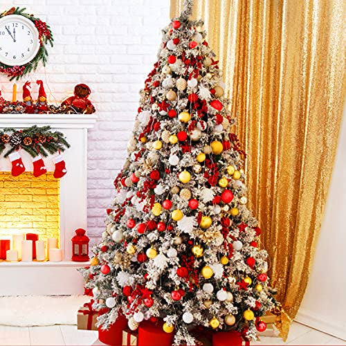 Bolas de Navidad Rojas, 34pcs Adornos Navideños para Arbol Rojas Personalizada Adornos Arbol Navidad, Colgantes de Navidad Decorativos Embalaje Deteriorado Online