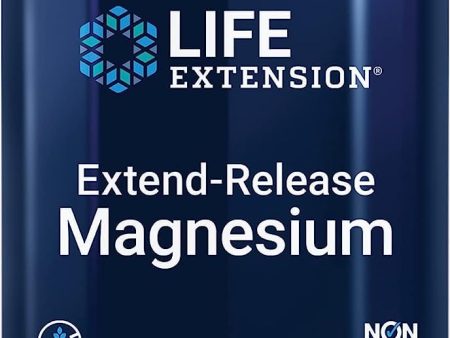 Life Extension, Magnesio de Liberación Prolongada, 250mg, 60 Cápsulas veganas, Probado en Laboratorio, Sin Gluten, Vegetariano, Sin Soja, No GMO Embalaje Deteriorado (Cad: 31 03 2024) Discount