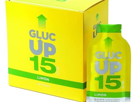 Gluc Up Gluc Up 15 - Glucosa, Sticks 30 ml. x 20 uds, Sabor limón, Indicado para bajadas de glucosa 140 ml Embalaje Deteriorado (Cad: 30 06 2026) For Discount