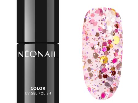 Esmalte de uñas NEONAIL Rosa Glitter con partículas UV LED Ray of Sunshine Online Hot Sale