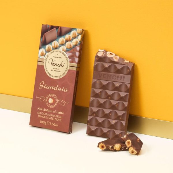 Tableta de Chocolate con Avellanas y Gianduja de Chocolate con Leche - Sin Gluten (Cad: 17 11 2023) on Sale