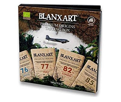 Blanxart Estuche de gustación 4 Tabletas de Chocolate Negro Ecológico, (4 x 80 g) 1 Unidad 320 g (Cad: 30 11 2024) For Sale