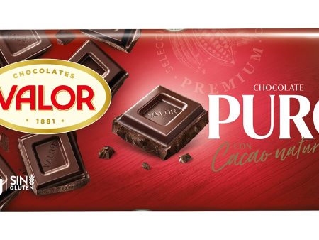 Tableta de Chocolate Puro Valor sin Gluten - 300 Gramos (Cad: 28 02 2025) Fashion