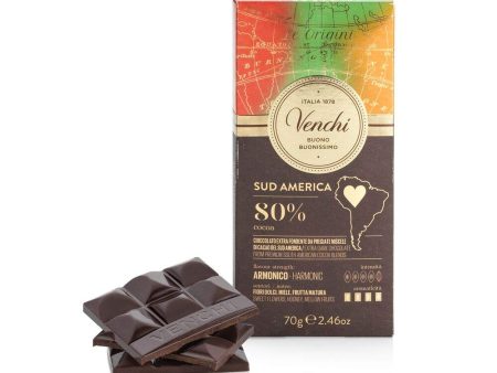 Tableta de Chocolate Extra Negro 80% América del Sur - Altamente Aromático - Vegano - Sin Gluten (Cad: 29 07 2024) Hot on Sale