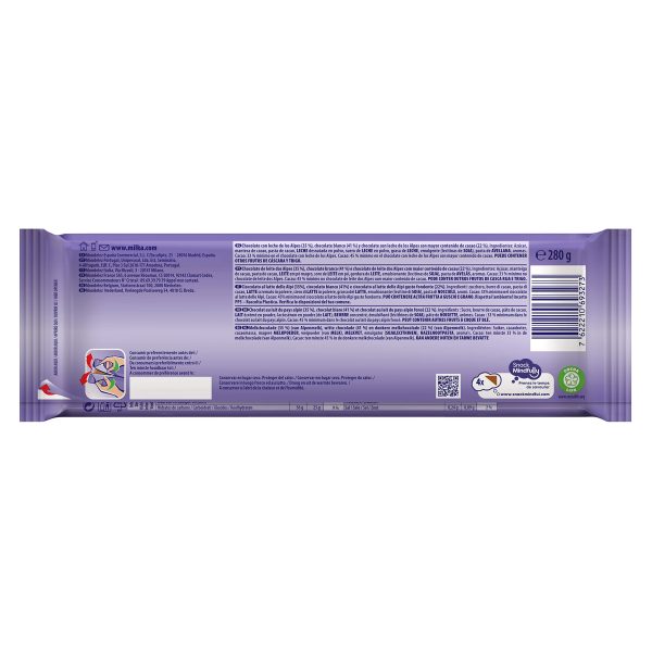 Tableta de chocolate Milka MMMAX Triolade de 3 Chocolates: Blanco, Chocolate con Leche de los Alpes y Chocolate con Extra de Cacao 280g (Cad: 31 03 2024) Online Sale