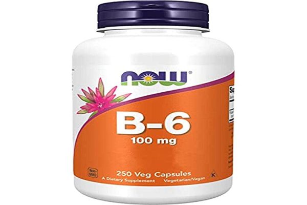 Now Foods, Vitamina B6 (Piridoxina), 100mg, 250 Cápsulas veganas, Probadas en Laboratorio, Sin Gluten, Sin Soja, Vegetarianas, No GMO Embalaje Deteriorado (Cad: 28 02 2027) Online