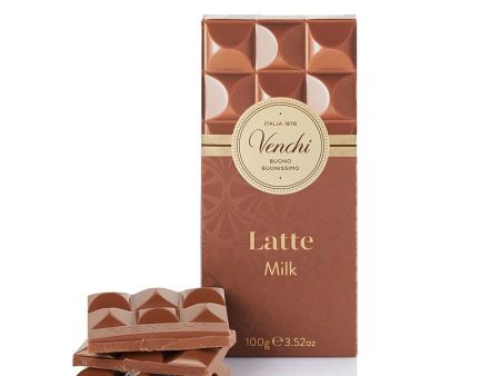 Tableta de Chocolate con Leche Venchi, 100 g - Sin Gluten (Cad: 21 03 2025) For Sale