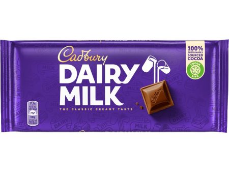 Tableta de Chocolate con leche Cadbury Dairy Milk, 110g (Cad: 09 07 2024) Online Hot Sale