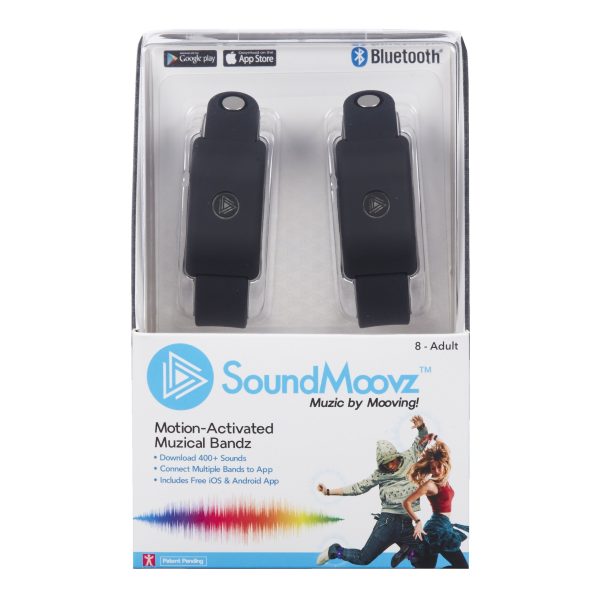 Pulseras Soundmoovz 41238 para crear y componer sonidos y música con movimientos corporales, color negro Embalaje Deteriorado Sale