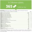 CYB A-Z Vitaminas para mujeres Con calcio, hierro, ácido fólico 365 tabletas Embalaje Deteriorado (Cad: 31 10 2024) on Sale