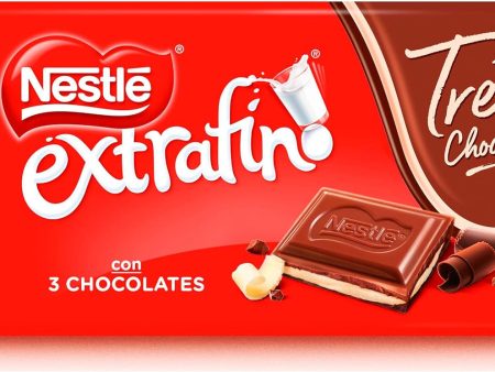 Nestlé Chocolate Extrafino 3 Chocolates, 120g (Cad: 31 12 2023) Online now