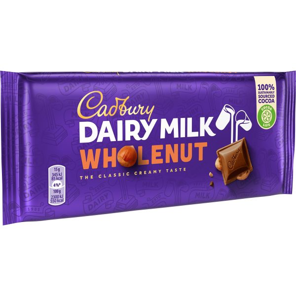 Tableta de chocolate con leche Cadbury y avellanas Online now