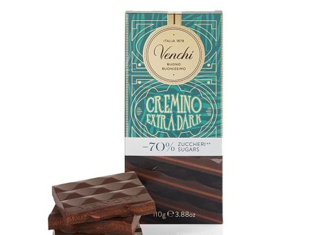 Venchi - Tableta de Cremino de chocolate amargo -70% de azúcar, 110 g - Sin gluten (Cad: 24 07 2024) Online