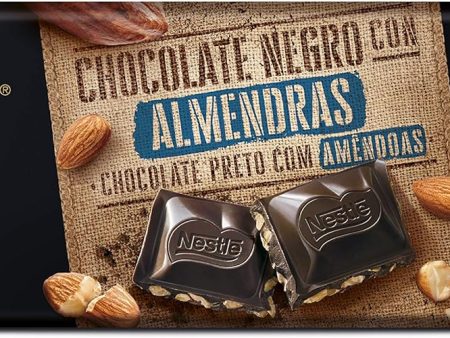 Nestlé Tableta Chocolate Negro con Almendras 270 g (Cad: 31 10 2023) For Sale