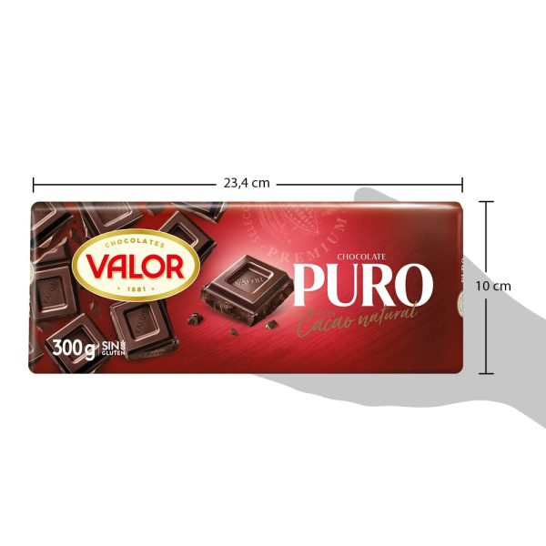 Tableta de Chocolate Puro Valor sin Gluten - 300 Gramos (Cad: 28 02 2025) Fashion