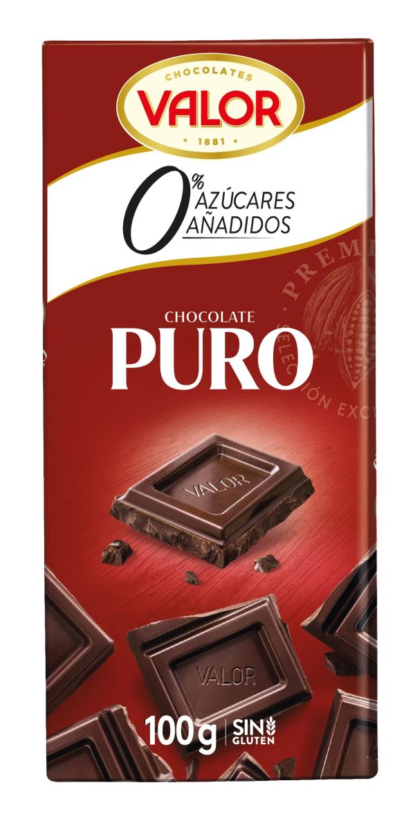 Chocolate Puro sin Azúcar y sin Gluten - Tableta de 100 gramos (Cad: 31 03 2025) Discount