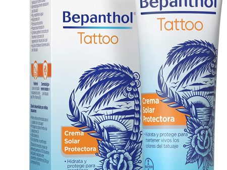 Bepanthol Tattoo Crema Solar 50, Protección Solar para Tatuajes SPF50, 50 ml Embalaje Deteriorado (Cad: 30 11 2024) Supply