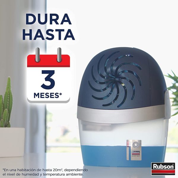 Rubson AERO 360º Deshumidificador recargable sin cable, absorbe humedad, previene la condensación y los malos olores, antihumedad absorbente, dispositivo y tableta (450 g) Reacondicionado.Ligeras marcas.. For Cheap