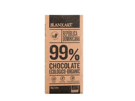 Tableta de Chocolate Negro Ecológico Blanxart - República Dominicana 99% Cacao 80g (Cad: 30 11 2024) Discount