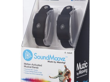 Pulseras Soundmoovz 41238 para crear y componer sonidos y música con movimientos corporales, color negro Embalaje Deteriorado Sale