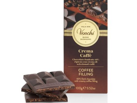 Tableta de Chocolate Negro 60% Rellena de Café, 100g - Sin Gluten (Cad: 01 03 2024) Hot on Sale