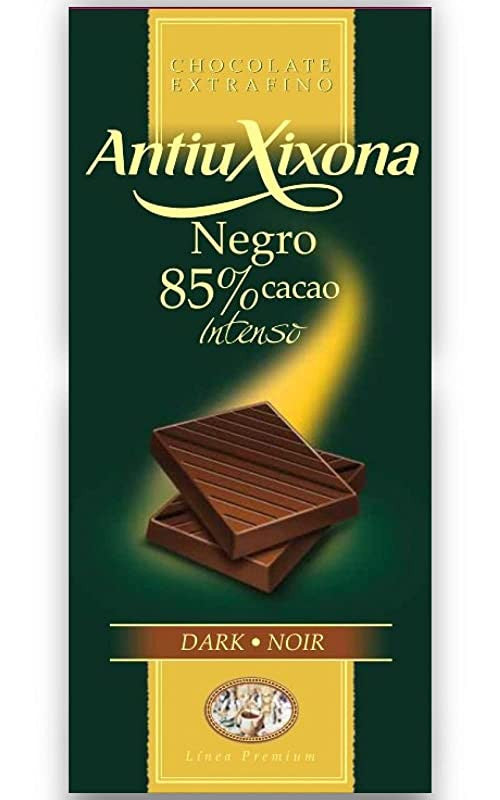 Antiu Xixona Chocolates Premium - Chocolate Negro 85% Cacao - Intenso Sabor y Aroma - Sin Gluten - Tableta de Chocolate Negro 85% Cacao de 100g (Cad: 30 09 2024) Supply