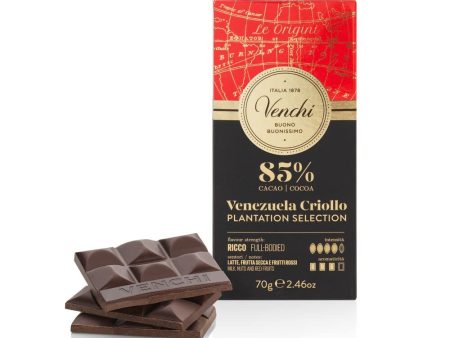 Tableta de Chocolate Negro 85 % de Venezuela - Chocolate de Origen Único - Sin Gluten (Cad: 20 01 2025) Fashion