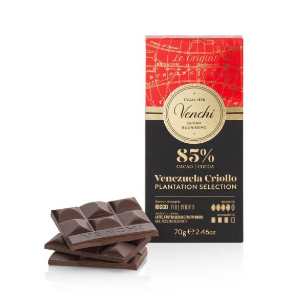 Tableta de Chocolate Negro 85 % de Venezuela - Chocolate de Origen Único - Sin Gluten (Cad: 20 01 2025) Fashion