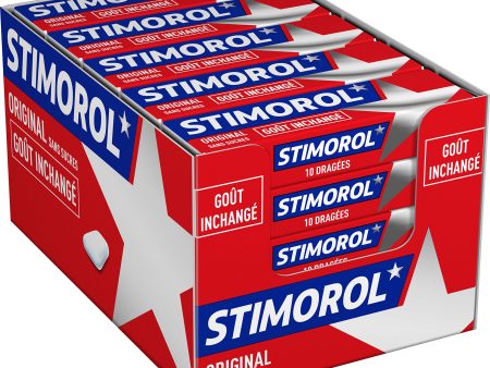 Stimorol Original - Chicle sin azúcar con edulcorantes - Sabor Menta Regaliz - Lote de 2 paquetes de 25 paquetes de 10 tabletas (14 g) (Cad: 09 02 2025) Online