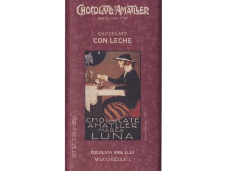 CHOCOLATES AMATLLER - Chocolate con Leche 32% Cacao (85gr) – Sin Gluten (Cad: 30 09 2024) Online