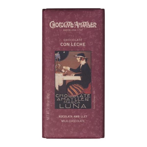 CHOCOLATES AMATLLER - Chocolate con Leche 32% Cacao (85gr) – Sin Gluten (Cad: 30 09 2024) Online