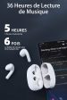 Auriculares Bluetooth inalámbricos 5.3 con control táctil y carga rápida Online Sale