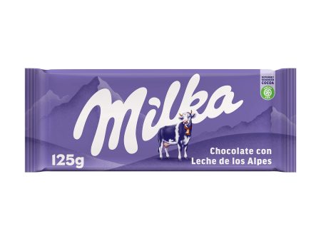 Tableta de Chocolate con Leche de los Alpes Milka 125g (Cad: 20 01 2024) on Sale