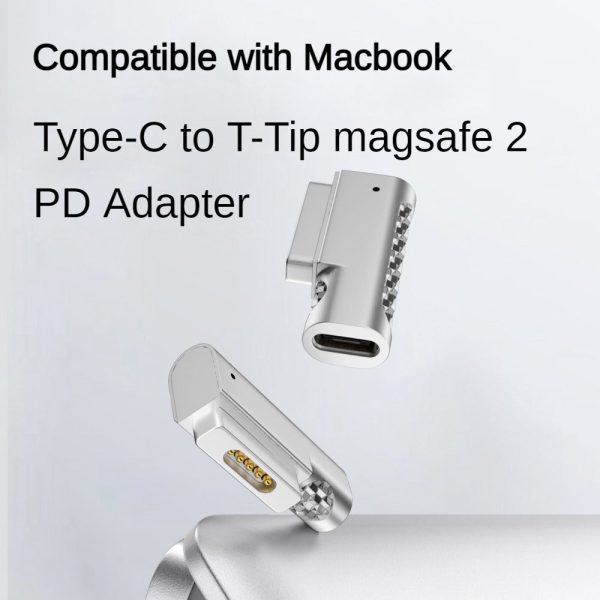 Type-C To Magnetic 2 Charging Adapter Charging Magnet Plug Converter 18.5V-20V for MacBook Air   Pro Online Hot Sale