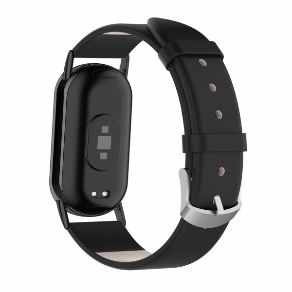 For Xiaomi Smart Band 8 Genuine Cow Leather Watch Band Replacement Bracelet with Connector Online Sale