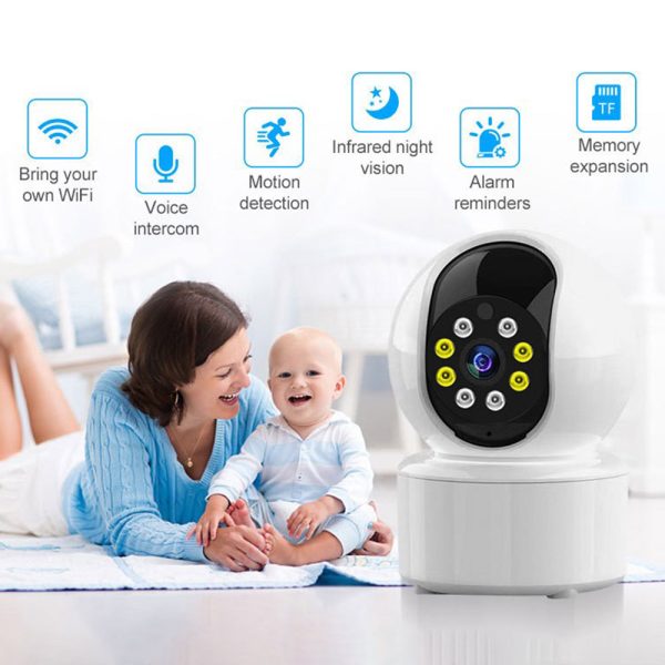 A10 Home WiFi Security Camera HD Indoor Pet Baby Monitor Two-Way Audio Motion Detection Recorder Cam Fashion