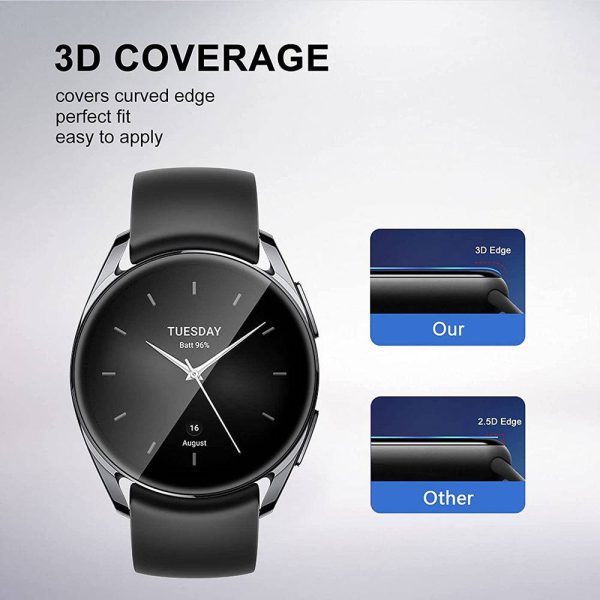 1Pc For Xiaomi Watch S2 46mm 3D Watch Screen Protector PET+PPT Anti-scratch Screen Film For Discount