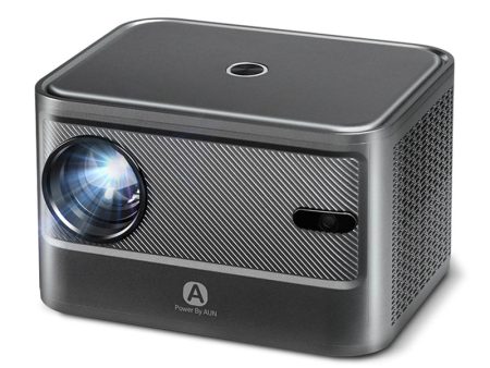 AUN A002 Portable Home Theater Projector Android 9.0 HD Video Screen Mirroring WiFi Bluetooth LED Projector on Sale