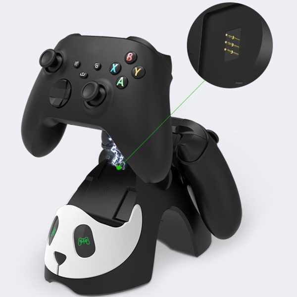 AOLION For Xbox Controller Charging Station Panda Design Charger Dock with Indicator Discount