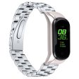 For Xiaomi Smart Band 8 Stainless Steel 3 Beads Watch Band Replacement Wrist Strap Online