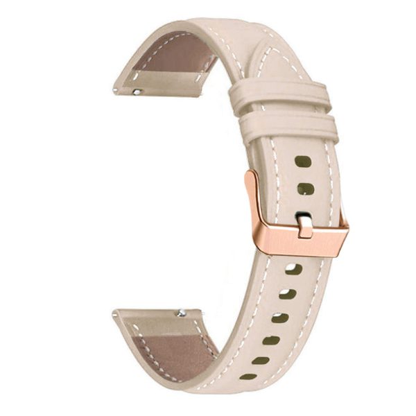 Watch Band for Garmin Venu   Sq   Sq 2   2 Plus , 20mm Genuine Cow Leather Strap with Rose Gold Buckle Online Hot Sale