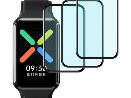 3Pcs Screen Protector for Oppo Watch Free , Anti-scratch Black Edge 3D Curved PET Screen Film Sale