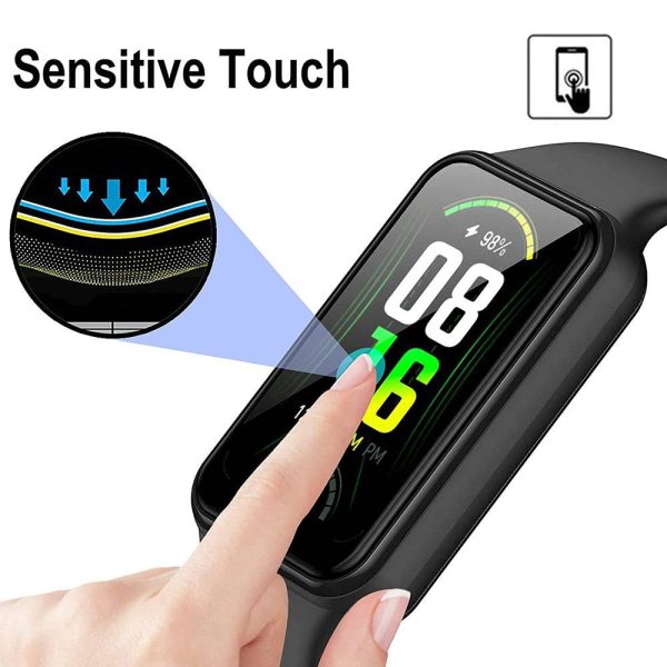 For Huami Amazfit Band 7 1Pc 3D Watch Screen Protector Black Edge PET+PPT Anti-scratch Film Sale