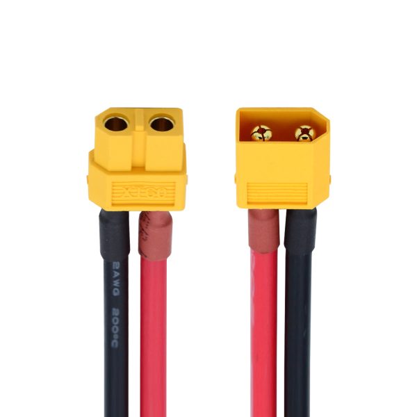 PW-052-MF XT60 0.5m 12AWG Male to Female Extension Cable Connector for RC Battery Portable Power Station Hot on Sale