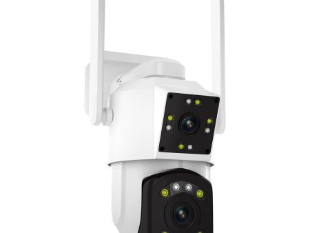 ESCAM PT210 2*3MP Dual-Lens Dual-Screen Monitor Camera Pan   Tilt Bi-Directional Two-Way Voice WiFi Camera Discount