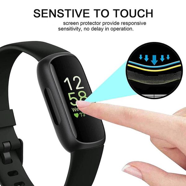 1Pc For Fitbit Inspire 3 Smartwatch Screen Protector High Definition Clear PET+PPT 3D Film Online Sale