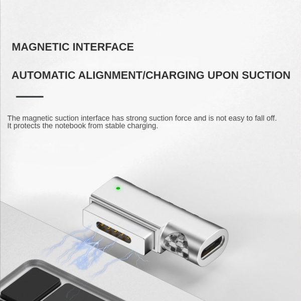 Type-C To Magnetic 2 Charging Adapter Charging Magnet Plug Converter 18.5V-20V for MacBook Air   Pro Online Hot Sale