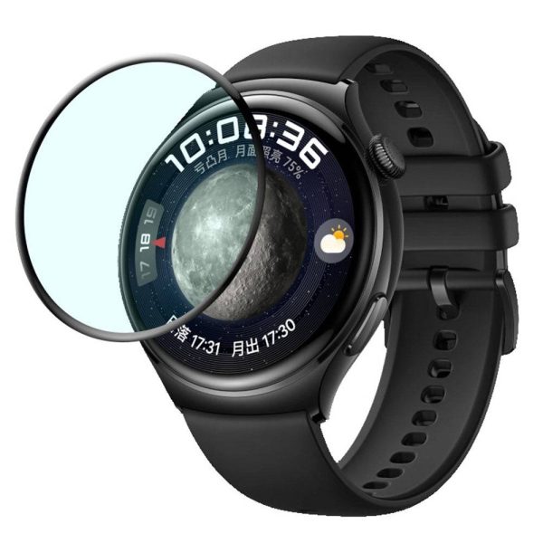 1Pc 3D PET Screen Protector for Huawei Watch 4 , Black Edge HD Clarity Watch Screen Film Online Sale