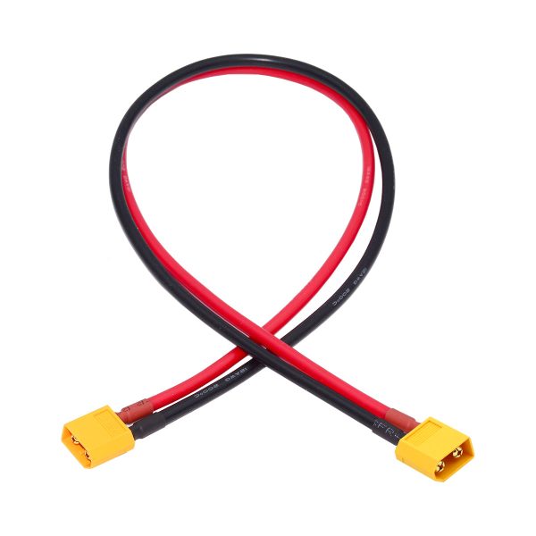 PW-052-MM XT60 0.5m Extension Cable 12AWG Male to Male Connector for RC Battery Power Station Online Hot Sale