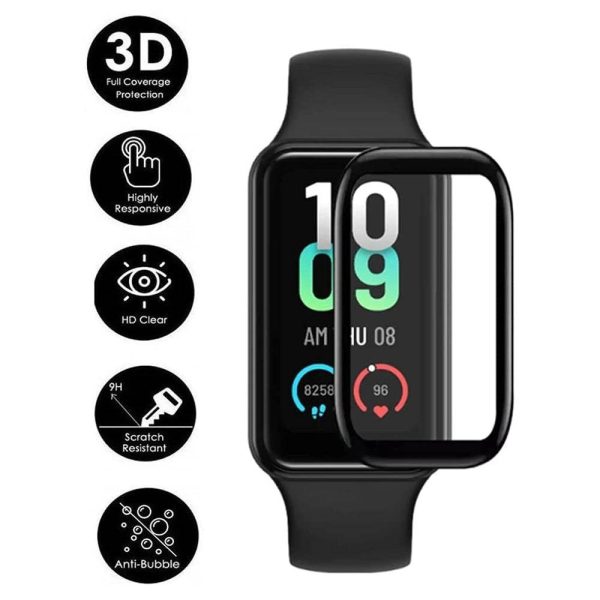 For Huami Amazfit Band 7 1Pc 3D Watch Screen Protector Black Edge PET+PPT Anti-scratch Film Sale